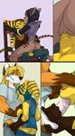  anthro ball_grab balls beverage big_(disambiguation) blush breasts canine close-up clothing comic diner drunk fellatio female fox grope in invalid jcfox kissing licking lombax male male/female mammal oral penis ratchet_and_clank sex tag tongue tongue_out video_games 