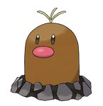  blonde_hair commentary diglett english_commentary highres no_humans official_art pokemon pokemon_(creature) solo sugimori_ken transparent_background 