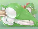  anal anal_penetration balls big_penis bush butt cum humanoid_penis long_penis male male/male mario_bros nintendo open_mouth orgasm pcred566 penetration penis sex solo_focus tongue tongue_out uncut video_games yoshi 