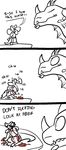  2016 alexstrasza aliasing anthro awkward clothing comic digital_media_(artwork) dragon duo english_text food horn kobold open_mouth pasta reptile scalie simple_background spaghetti text trout_(artist) video_games warcraft 
