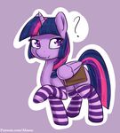  ? alasou book clothing equine eyelashes feathered_wings feathers female feral friendship_is_magic hair horn legwear mammal my_little_pony purple_background purple_eyes purple_hair simple_background smile socks solo twilight_sparkle_(mlp) winged_unicorn wings 