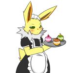  blush clothing costume eeveelution jetta_the_jolteon maid_uniform maxi_meow nintendo pok&eacute;mon solo uniform video_games 