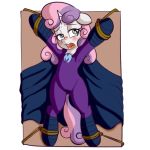  anibaruthecat bdsm blush bondage bound equine female feral friendship_is_magic horn mammal my_little_pony open_mouth pussy_juice sweetie_belle_(mlp) unicorn young 
