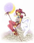  bracelet dress earrings feet final_fantasy jewelry long_hair pink_hair ponytail porom sandals scepter see-through sitting staff 