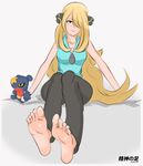  1girl cynthia_(pokemon) feet nintendo pokemon pokemon_(anime) seishinashi shirona_(pokemon) soles toes 