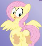  ambiguous_gender an-tonio anus blush butt butt_grab cutie_mark disembodied_hand duo equine female fluttershy_(mlp) friendship_is_magic hair hand_on_butt looking_back looking_down mammal my_little_pony open_mouth pegasus pink_hair pussy tongue wide_eyed wings 
