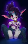  2016 anthro breasts fangs female imp justmegabenewell markings nipples pimp pointy_ears solo 