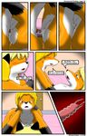  anthro balls bed blonde_hair blush brother canine comic door female fox hair incest internal kitsune_youkai knot lying male male/female mammal missionary_position on_back penetration penis pussy sex sibling sister text vaginal vaginal_penetration wet 