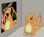  2013 ambiguous_gender charizard charmander digital_media_(artwork) enon feral green_eyes inside nintendo pok&eacute;mon standing tagme video_games wallpaper 