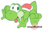  2016 3_toes anthro barefoot feet foot_focus green_eyes green_scales mammal mario_bros nintendo nude paws scales scalie soles solo toes video_games wingedblueshell_(artist) yoshi 