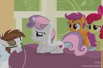  2016 apple_bloom_(mlp) bed crying cutie_mark cutie_mark_crusaders_(mlp) earth_pony equine feathered_wings feathers female feral friendship_is_magic fur group hair horn horse ill inside male mammal multicolored_hair my_little_pony orange_feathers orange_fur pegasus pipsqueak_(mlp) pony purple_eyes purple_hair red_hair sad scootaloo_(mlp) shutterflyeqd sweetie_belle_(mlp) tears unicorn white_fur wings yellow_fur young 