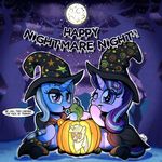  2016 dialogue duo english_text equine female food friendship_is_magic fruit gray--day hi_res horn mammal moon my_little_pony pumpkin starlight_glimmer_(mlp) text tree trixie_(mlp) twilight_sparkle_(mlp) unicorn 