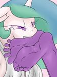  2016 ambiguous_gender anthro anthrofied barefoot clothed clothing duo equine feet female foot_fetish friendship_is_magic hair horn humanoid_feet mammal multicolored_hair my_little_pony plantigrade princess_celestia_(mlp) soles two_tone_hair uknown_artist unicorn 
