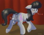  &lt;3 2016 animal_genitalia animal_penis anus balls black_hair blush clitoris curtains cutie_mark detailed_background disembodied_penis earth_pony english_text equine equine_penis female feral friendship_is_magic fur grey_fur hair hooves horse looking_back male mammal my_little_pony octavia_(mlp) one_eye_closed open_mouth penetration penis pony purple_eyes pussy sex signature solo stargazer text tongue vaginal vaginal_penetration 