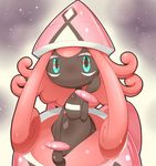  black_skin blue_eyes hair humanoid nintendo pink_hair pok&eacute;mon pseudo_clothing ravinosuke1 tapu_lele video_games 