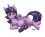  2016 animal_genitalia animal_penis balls blush chango-tan cutie_mark dickgirl equine equine_penis friendship_is_magic hair horn intersex looking_at_viewer mammal my_little_pony penis simple_background solo twilight_sparkle_(mlp) vein white_background winged_unicorn wings 