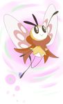  abstract_backround alpha_channel antennae arthropod butterfly_wings empty_eyes insect nintendo pok&eacute;mon ribombee scarf theatomicpumpkin video_games white_body wings yellow_body 