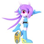  3d_(artwork) alpha_channel anthro boots breasts clothed clothing digital_media_(artwork) dragon female footwear freedom_planet gloves hair matiprower purple_hair sash_lilac simple_background solo transparent_background video_games 