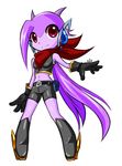  2016 anrock3 anthro boots breasts clothed clothing dragon female footwear freedom_planet gloves hair long_hair midriff navel purple_hair sash_lilac simple_background solo video_games white_background 