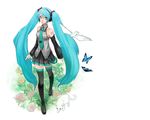  cat hatsune_miku oyuyamio twintails vocaloid white 