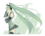  aqua_hair as109 bad_id bad_pixiv_id breasts closed_eyes detached_sleeves hatsune_miku long_hair small_breasts solo thighhighs twintails very_long_hair vocaloid 