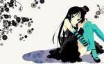  akiyama_mio fujisaka_kuuki k-on! lolita_fashion thigh-highs wallpaper 