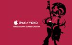  ipod kisoba pink silhouette tengen_toppa_gurren_lagann yoko_ritona 