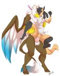  anthro avian cuntboy cuntboy/male duo erection gryphon intersex intersex/male lucario male myloveless nintendo nude penetration pok&eacute;mon sex spread_legs spreading standing vaginal vaginal_penetration video_games 