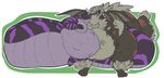  abdominal_bulge anthro duo female female/female hybrid kissing naga nude obese overweight reptile scalie snake unknown_species vore whitedragon 