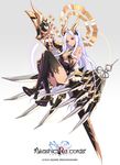  &gt;:) akashic_re:cords bangs bare_shoulders black_gloves black_legwear black_panties boots breasts cleavage commentary copyright_name elbow_gloves empew full_body gloves headgear high_heel_boots high_heels holding holding_sword holding_weapon long_hair looking_at_viewer mechanical_wings official_art original panties parted_bangs parted_lips red_eyes sidelocks silver_hair small_breasts smile solo sword thighhighs underwear v-shaped_eyebrows very_long_hair weapon wings 