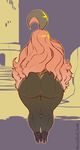  2016 absurd_res anthro anthrofied big_butt butt clothed clothing female gourgeist hair hi_res liveforthefunk long_hair nintendo pink_hair pok&eacute;mon pok&eacute;morph rear_view solo sweater thick_thighs video_games wide_hips yellow_eyes 