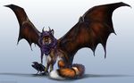  ambiguous_gender avian bird black_nose canine claws clothing corvid crow digital_media_(artwork) dragon duo fluffy fluffy_tail fox fur horn hybrid isvoc mammal membranous_wings nude orange_fur simple_background sitting standing white_background white_fur wings yellow_eyes 