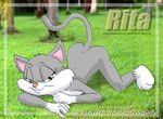  all_fours animaniacs anthro bbmbbf butt cat digital_media_(artwork) feline female lying mammal nude rita_(animaniacs) solo warner_brothers 