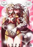  blush breasts fire_emblem_fates jadenkaiba ophelia_(fire_emblem_if) soleil_(fire_emblem_if) yuri 