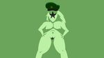  2016 alien anthro big_breasts breasts clothing digital_media_(artwork) female first_person_view green_skin hair hat humanoid long_hair looking_at_viewer mrs_bartender novakid nude pubes simple_background solo standing standing_tough star starbound video_games wallpaper 