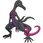  furry lizard no_humans official_art pokemon pokemon_sm salazzle tagme 