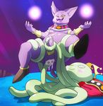  alien anal anal_penetration cat champa clothed clothing crown cum cum_on_body cum_on_face cum_on_tentacle dragon_ball_super ear_piercing feline galactic_king male male/male mammal partially_clothed penetration penis piercing ring smile tentacle_sex tentacles 