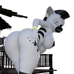  3d_(artwork) anthro armpits breasts digital_media_(artwork) ear_piercing equine friendship_is_magic mammal my_little_pony nude piercing sierra11744 stripes zebra zecora_(mlp) 