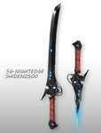  dagger gradient gradient_background highres knife no_humans original spark621 sword weapon 
