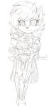  akatsukishiranui-fox anthro chipmunk female mammal melee_weapon rodent sally_acorn solo sonic_(series) sword weapon 