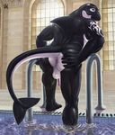  anthro anus balls cetacean male mammal marine orca penis rov solo swimming_pool water whale 