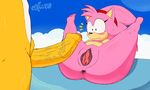 amy_rose anus blush breasts butt canine cloud excito fox hedgehog mammal miles_prower penis pussy shocked sonic_(series) young 