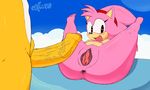  &lt;3 amy_rose anus blush breasts butt canine cloud excito fox hedgehog mammal miles_prower penis pussy sonic_(series) young 