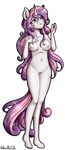  2016 aged_up alpha_channel anibaruthecat anthro anthrofied areola blush breasts equine female friendship_is_magic green_eyes hair hi_res horn long_hair mammal multicolored_hair my_little_pony navel nipples nude pussy simple_background solo sweetie_belle_(mlp) transparent_background two_tone_hair unicorn 