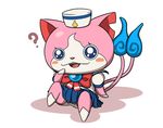  cat clothing feline female looking_at_viewer mammal panties panty_shot sa.baka sailor_fuku sailornyan skirt solo underwear video_games yo-kai_watch 