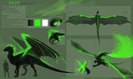  allagar claws dragon feral fire green_eyes horn model_sheet raindragon tongue wings 