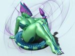  3d_(artwork) android anthro buttplug cyber_dragon digital_media_(artwork) dragon female green_skin idsaybucketsofart latex_skin machine plant reptile robot scalie sex_toy solo tattoo tribal_tattoo vera-01 