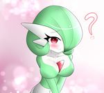  ? breasts female gardevoir green_hair green_skin hair hair_over_eye looking_at_viewer multicolored_skin nintendo pok&eacute;mon red_eyes sana!rpg solo two_tone_skin video_games white_skin yes!rpg 