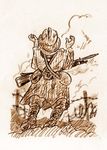  artist_request barbed_wire bayonet boots death french gun helmet military military_uniform original rifle soldier uniform war weapon world_war_i 