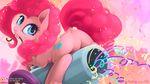  ashley-arctic-fox blue_eyes canon cutie_mark equine eyelashes female feral friendship_is_magic fur hair hooves mammal my_little_pony nude pink_fur pink_hair pinkie_pie_(mlp) simple_background smile solo white_background 
